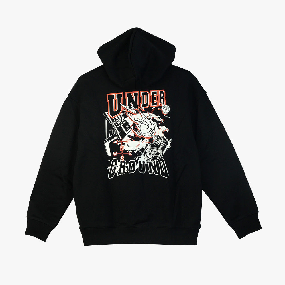 Peak Hoodie Fleece Sweater Black - 2