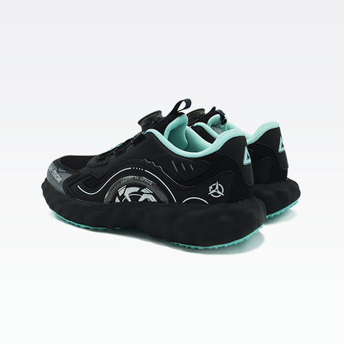 Kids Running Shoes Black Lt.Green - 4