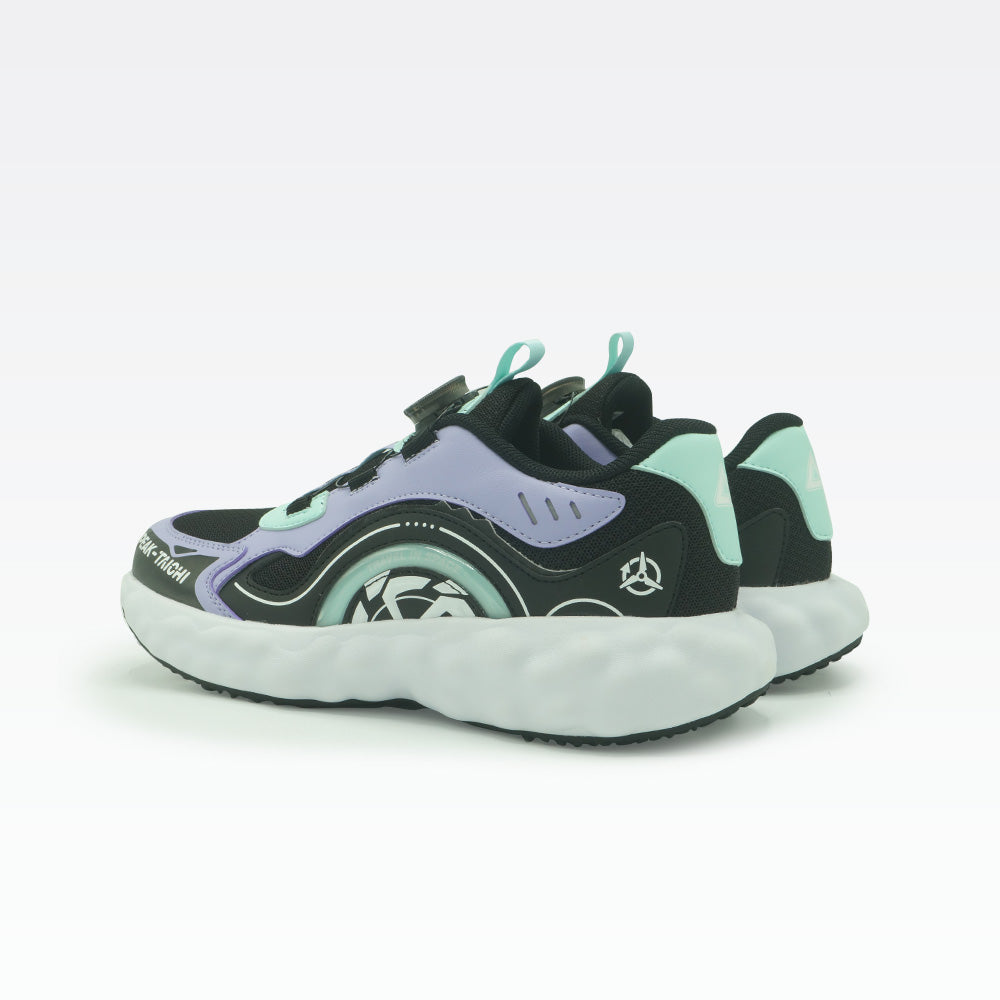Kids Running Shoes Black Lt.Purple - 4