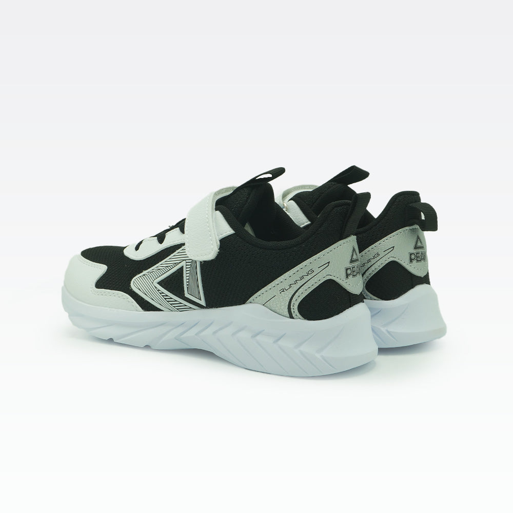 Kids Running Shoes Black White - 4