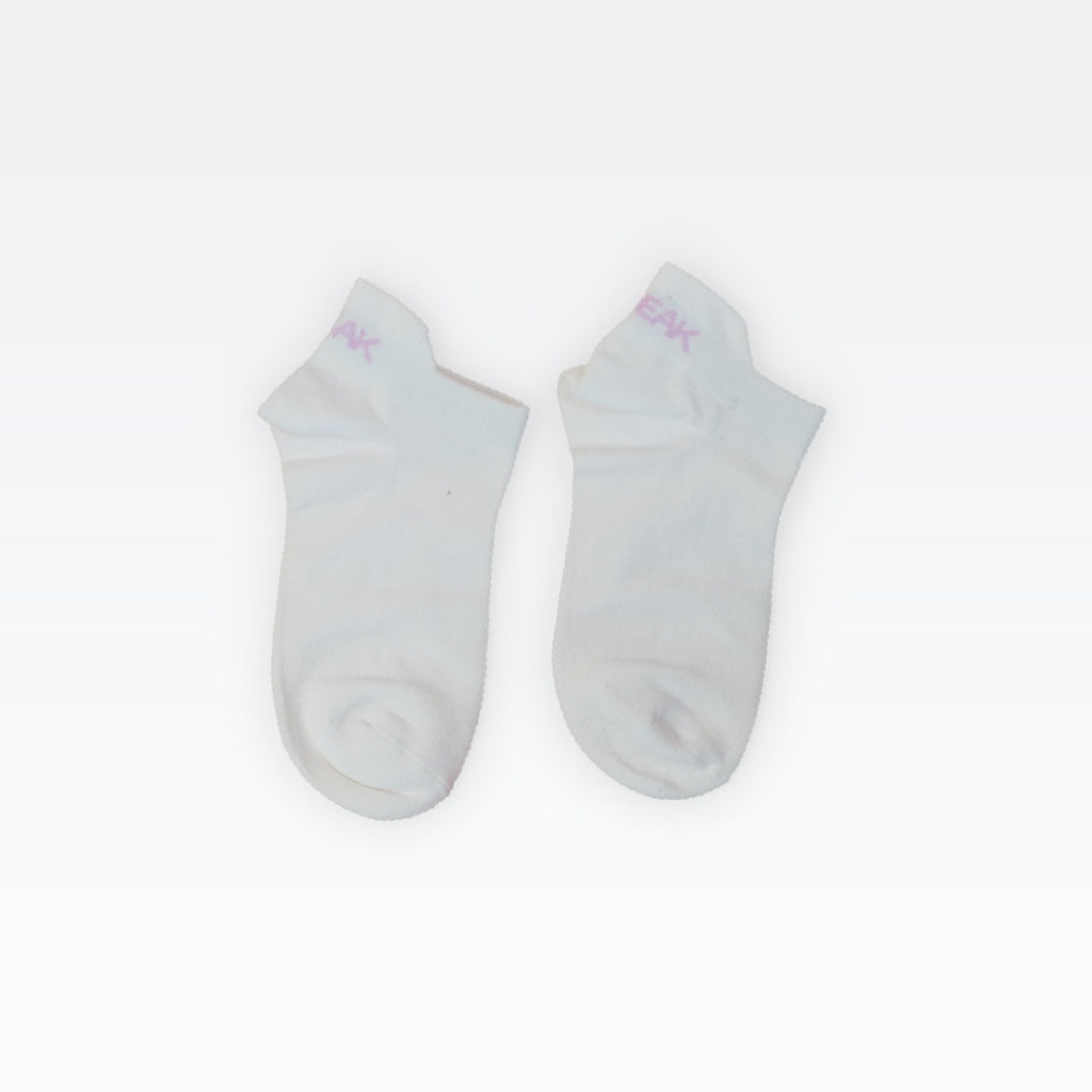 Peak Low Cut Socks (3 In 1) White/Black - 2