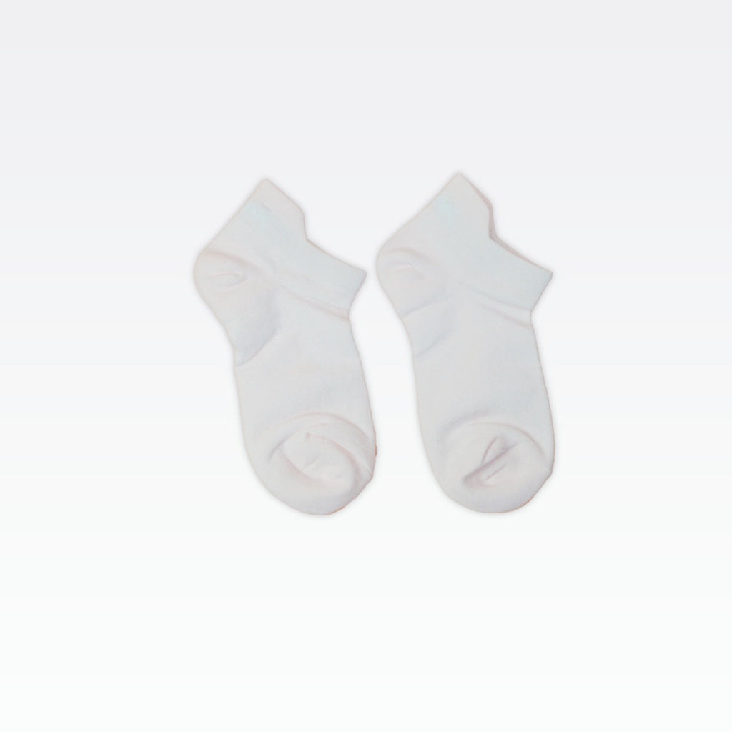 Peak Low Cut Socks (3 In 1) White/Black - 7