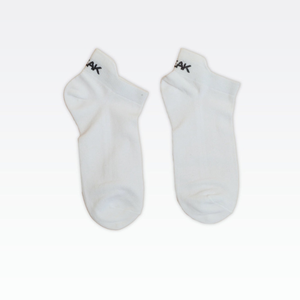 Peak Low Cut Socks (3 In 1) White/Black - 6
