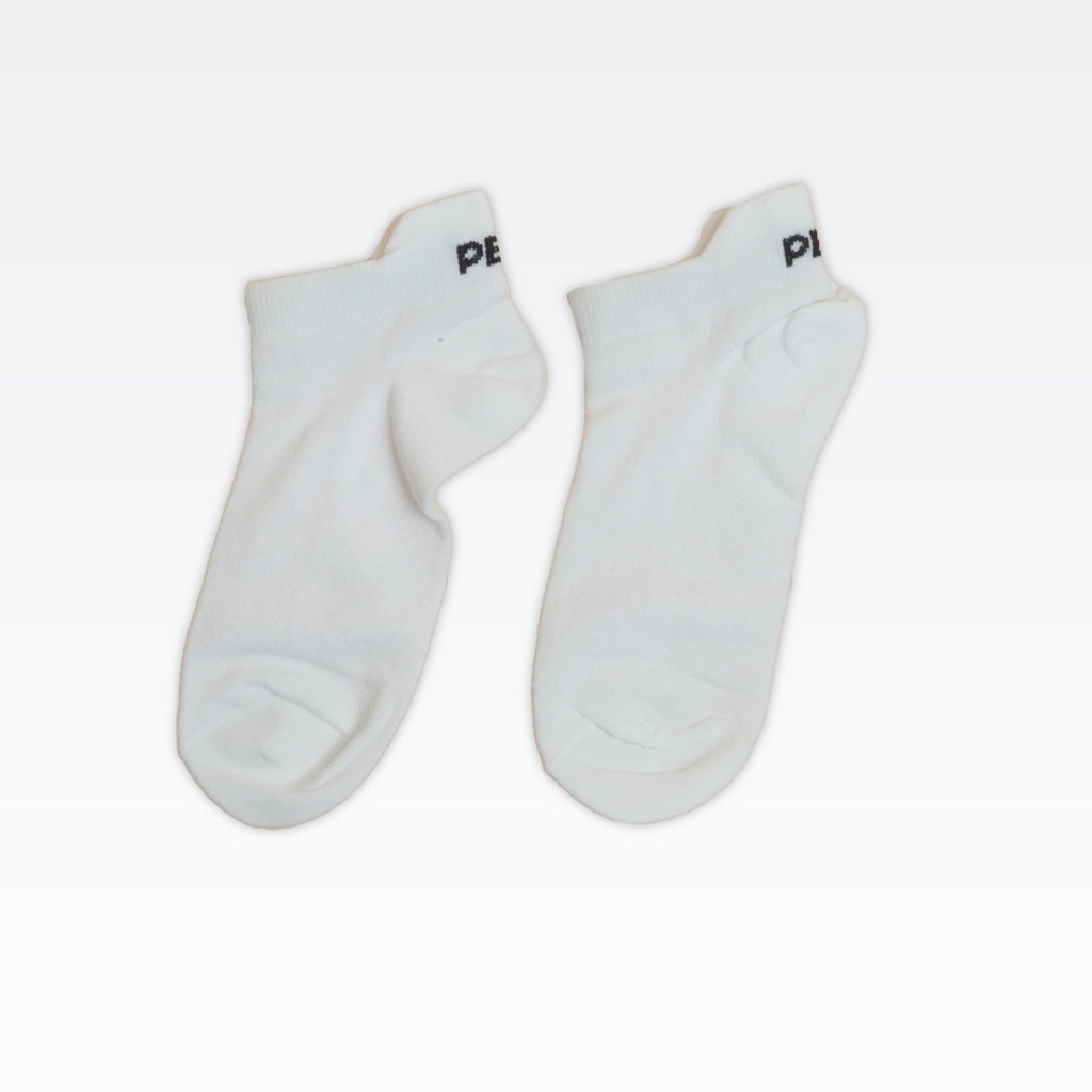 Peak Low Cut Socks (3 In 1) White/Black - 7