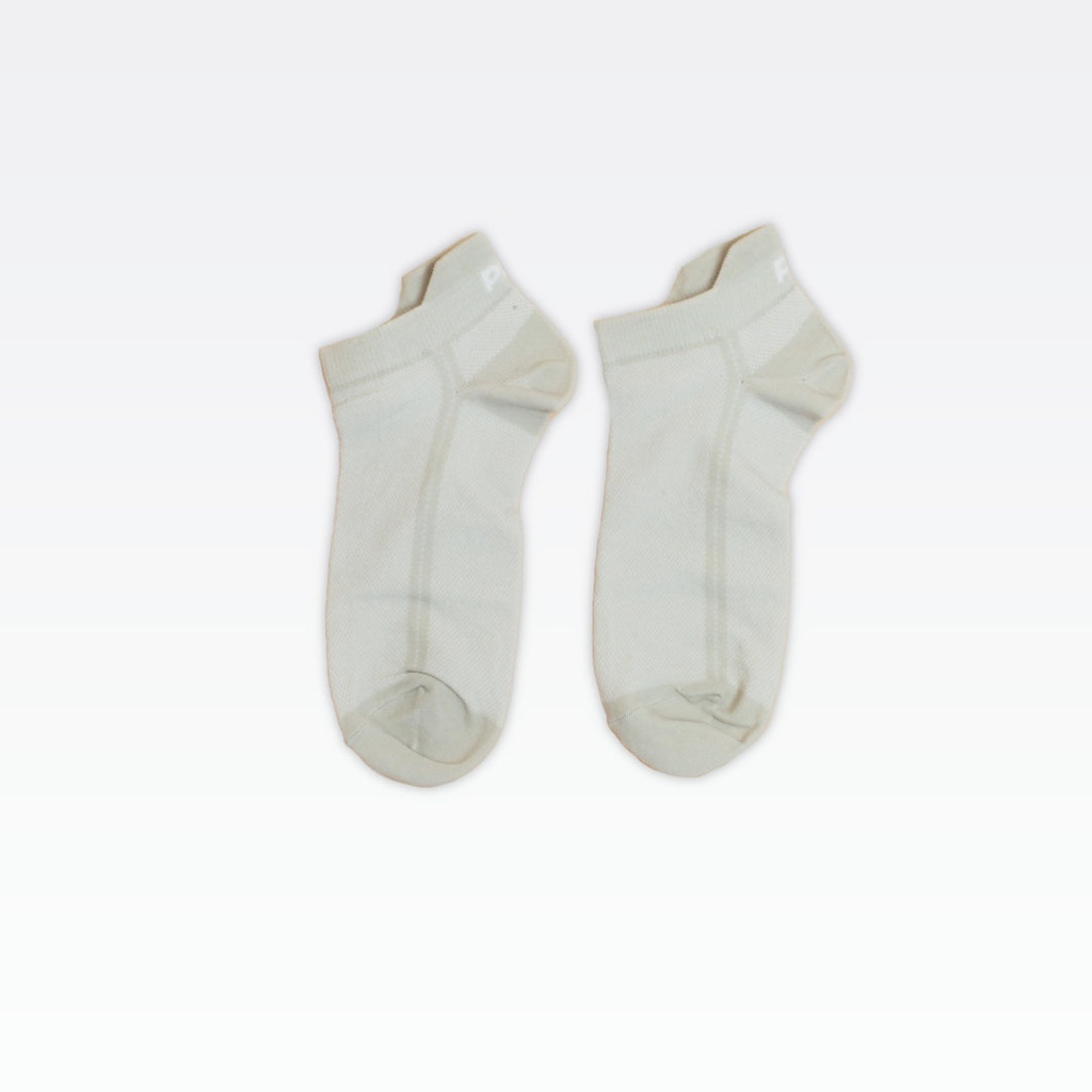 Peak Low Cut Socks (3 In 1) White/Khaki - 6