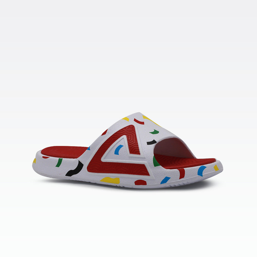 Peak Peak Slides White/Red - 2