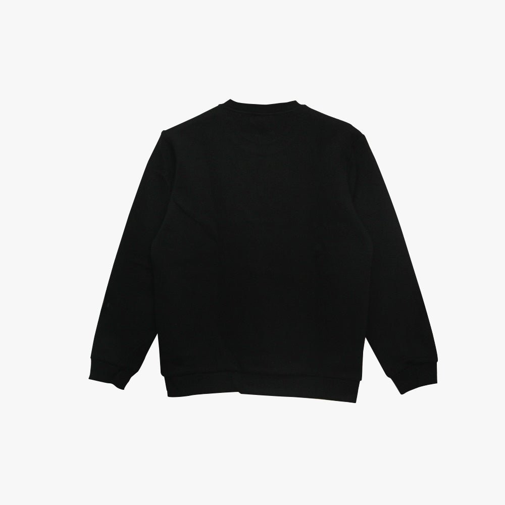 Peak Round Neck Fleece Sweater Black - 2