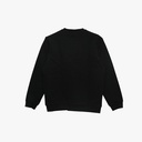 Peak Round Neck Fleece Sweater Black - 2