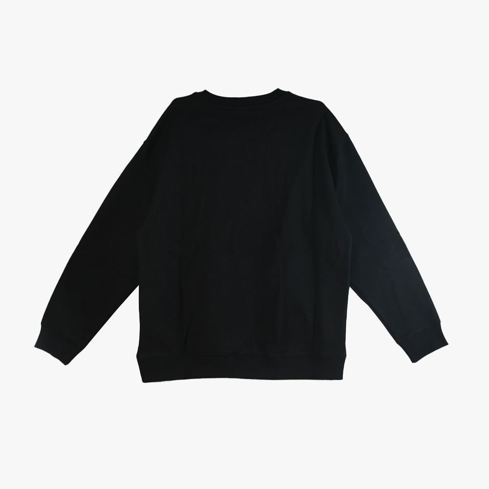 Peak Round Neck Fleece Sweater Black - 2