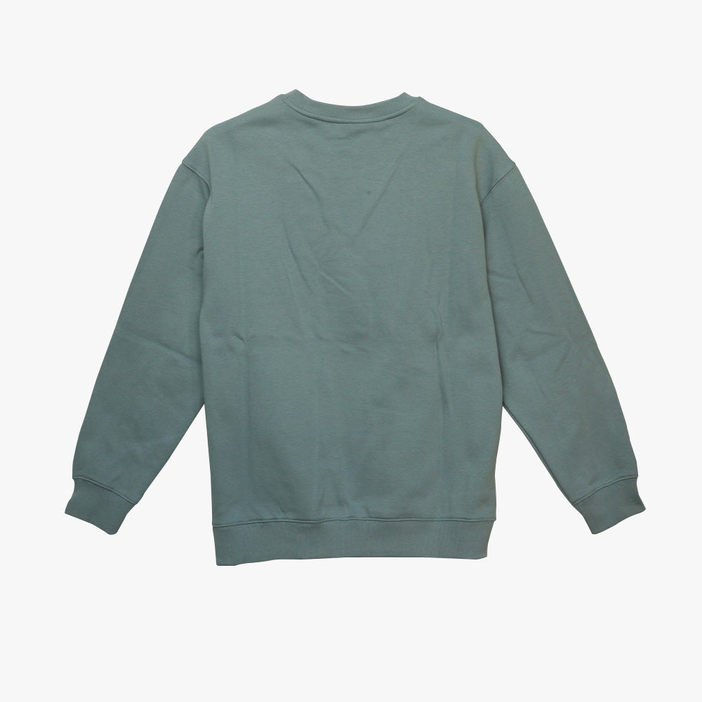 Peak Round Neck Fleece Sweater Blue - 2