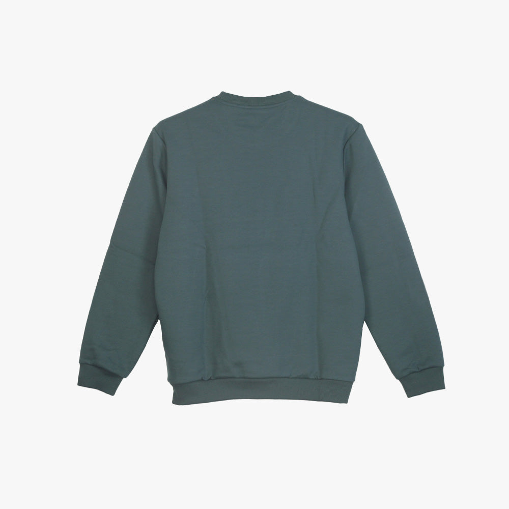 Peak Round Neck Fleece Sweater Graphite Blue - 2