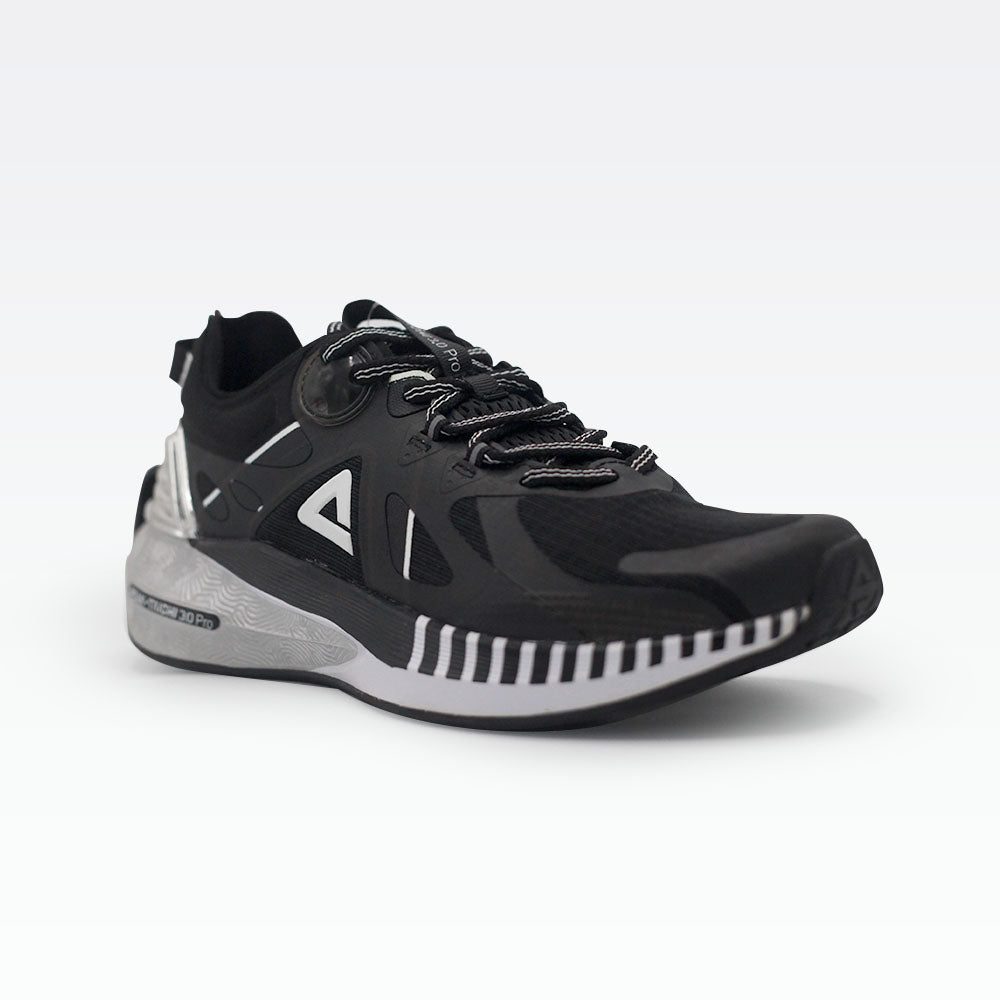 Peak Running Shoes Black Silver - 2