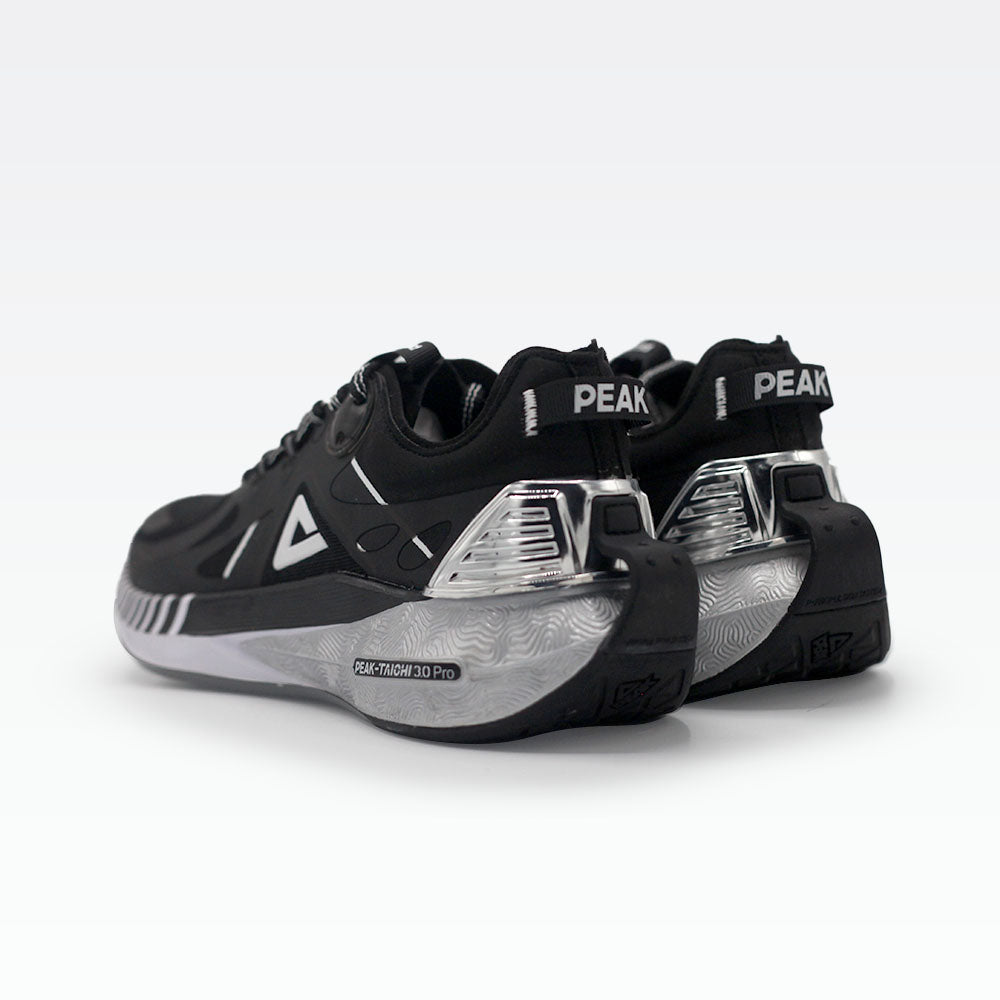 Peak Running Shoes Black Silver - 4