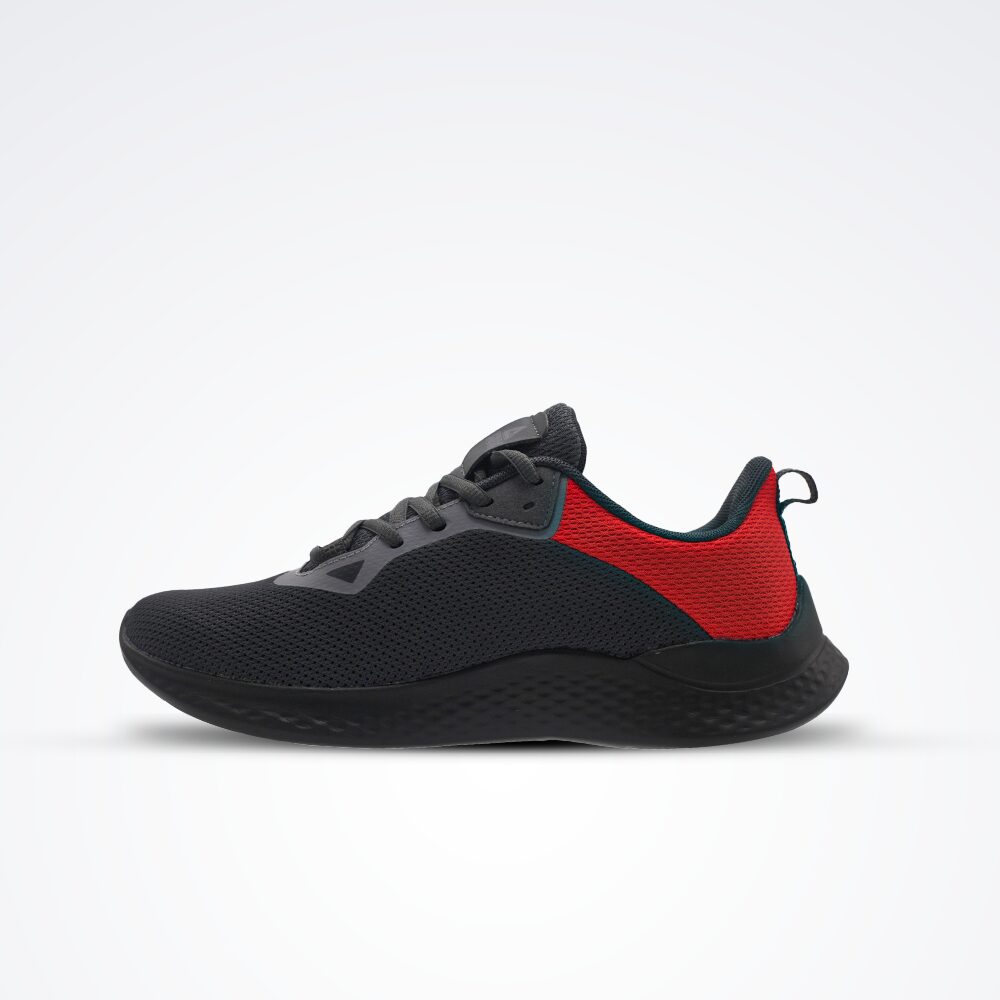 Peak Running Shoes DK.Grey Black Red - 4