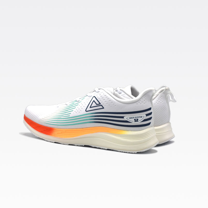 Peak Running Shoes White Orange - 3