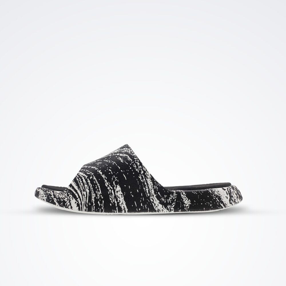 Peak Sports Slippers Black Off White - 2