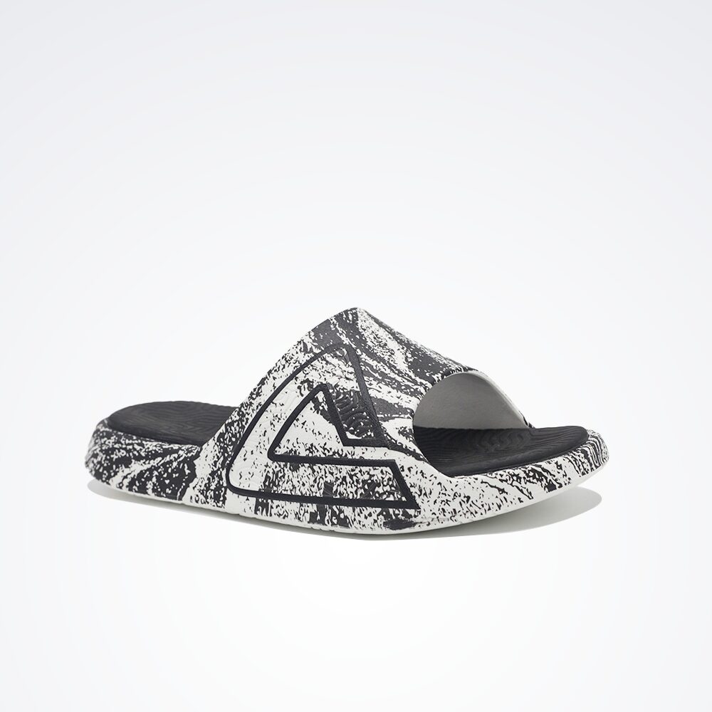 Peak Sports Slippers Black Off White - 3