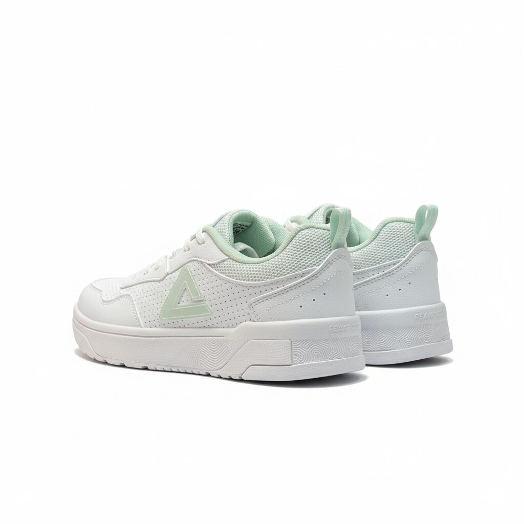 Peak Taichi Casual Flat Shoes White/Lt.Green - 4