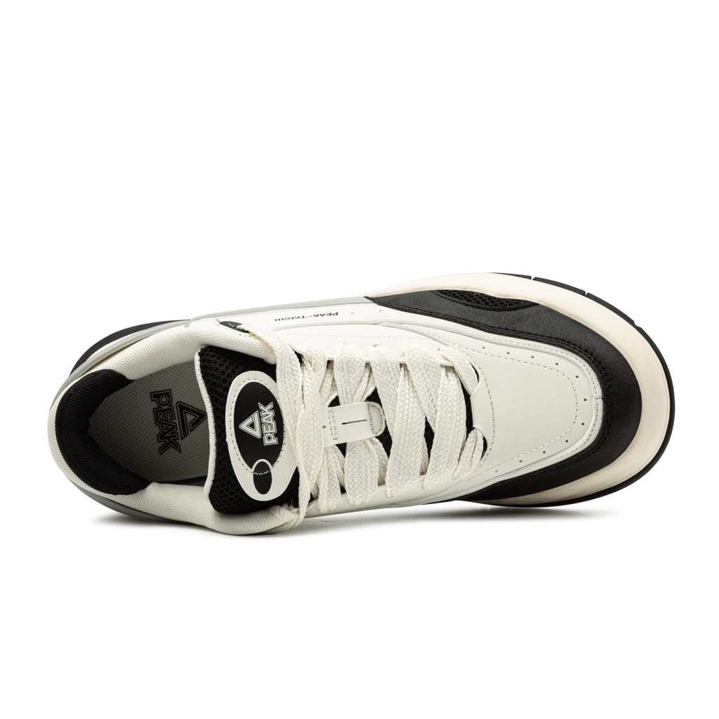 Peak Taichi Casual Shoes Canvas White/Black - 6