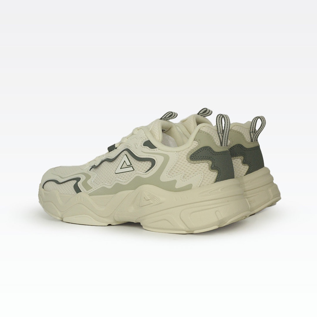 Peak Taichi Retro Casual Shoes Canvas White/Green - 4