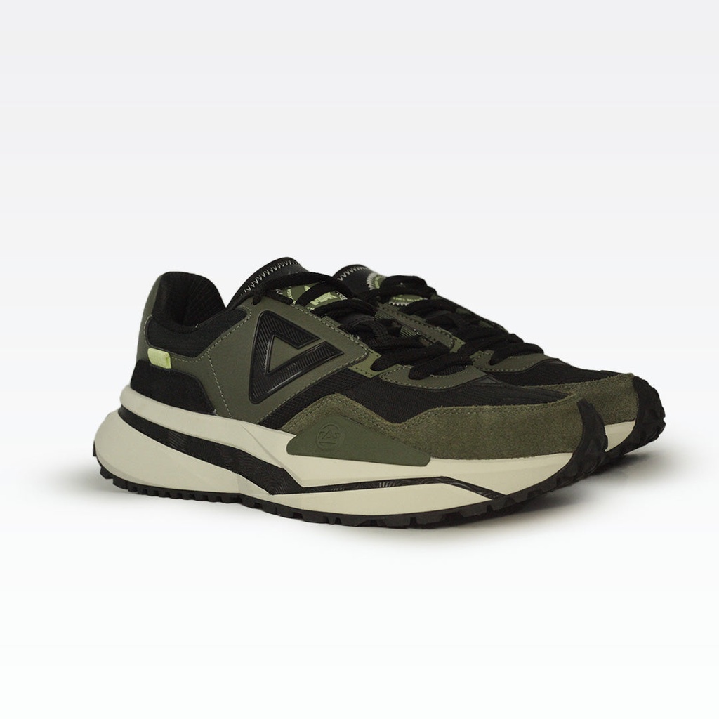 Peak Taichi Retro Casual Shoes Light Army Green/Black - 2