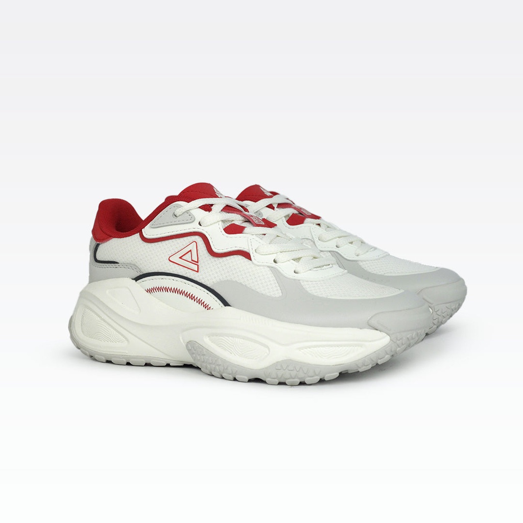 Peak Taichi Retro Casual Shoes White/Red - 2