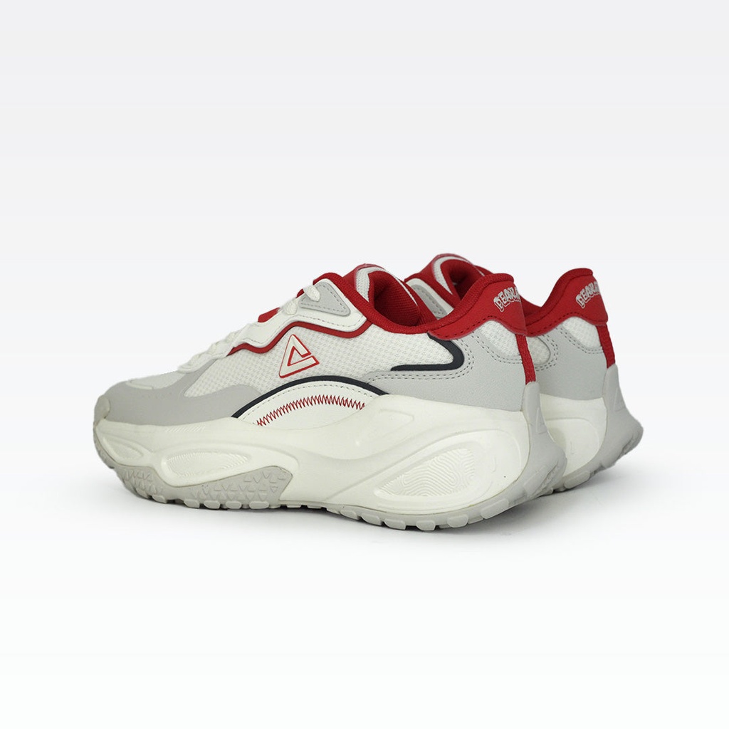 Peak Taichi Retro Casual Shoes White/Red - 4