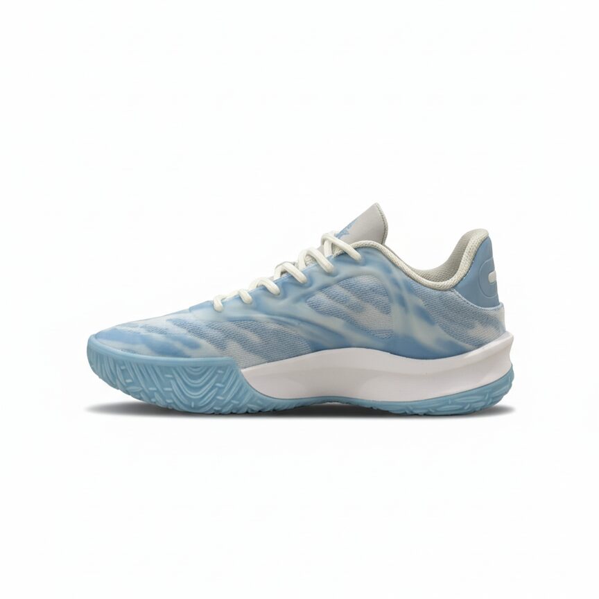 Peak Basketball Match Shoes-Sky Blue/White - 2