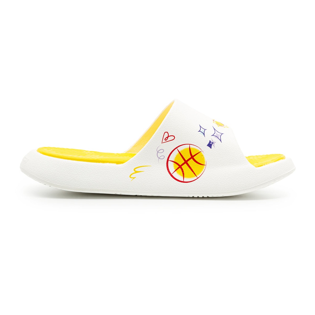 Peak Taichi Sports Slippers White/Yellow - 4