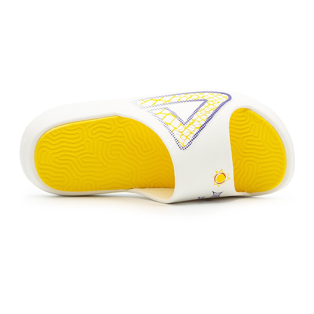 Peak Taichi Sports Slippers White/Yellow - 6