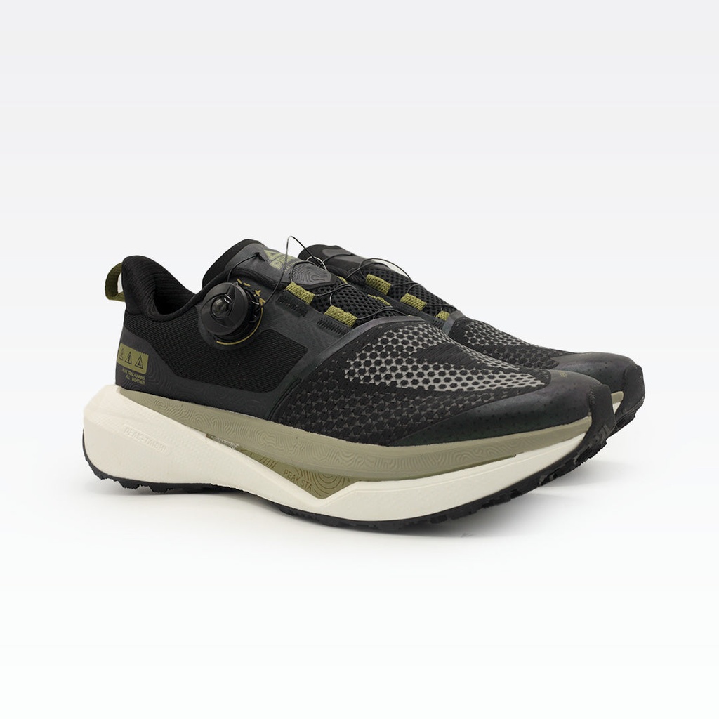 Peak Taichi Trail Running Shoes Black/Chrome Green - 2