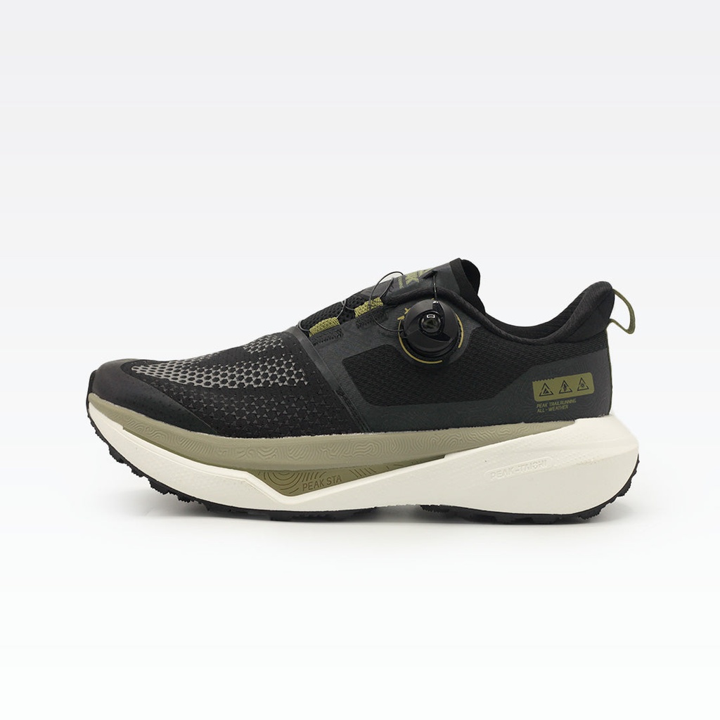 Peak Taichi Trail Running Shoes Black/Chrome Green - 3