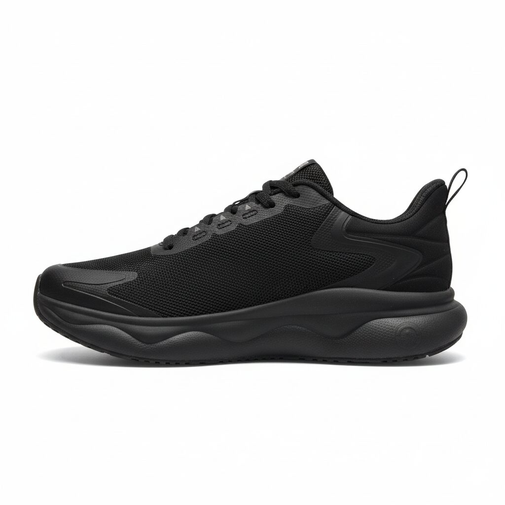 Peak Taichi Walking Shoes All Black - 4
