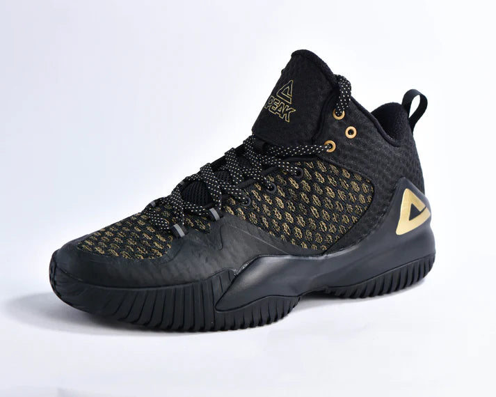 Peak Basketball Shoes Black Gold - 3
