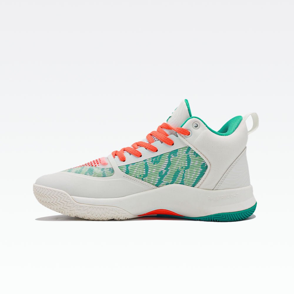 Peak Basketball Shoes Off White Green - 2