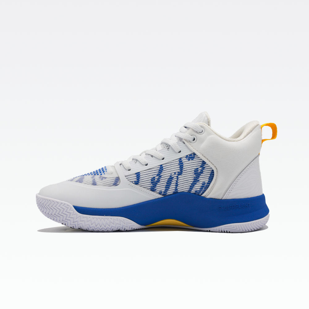 Peak Basketball Shoes White Blue - 2