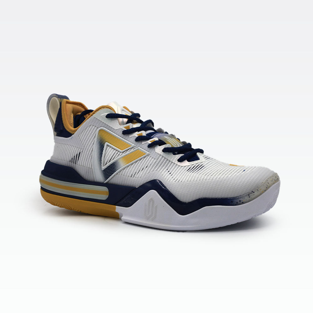 Peak Basketball Shoes White/Navy - 2