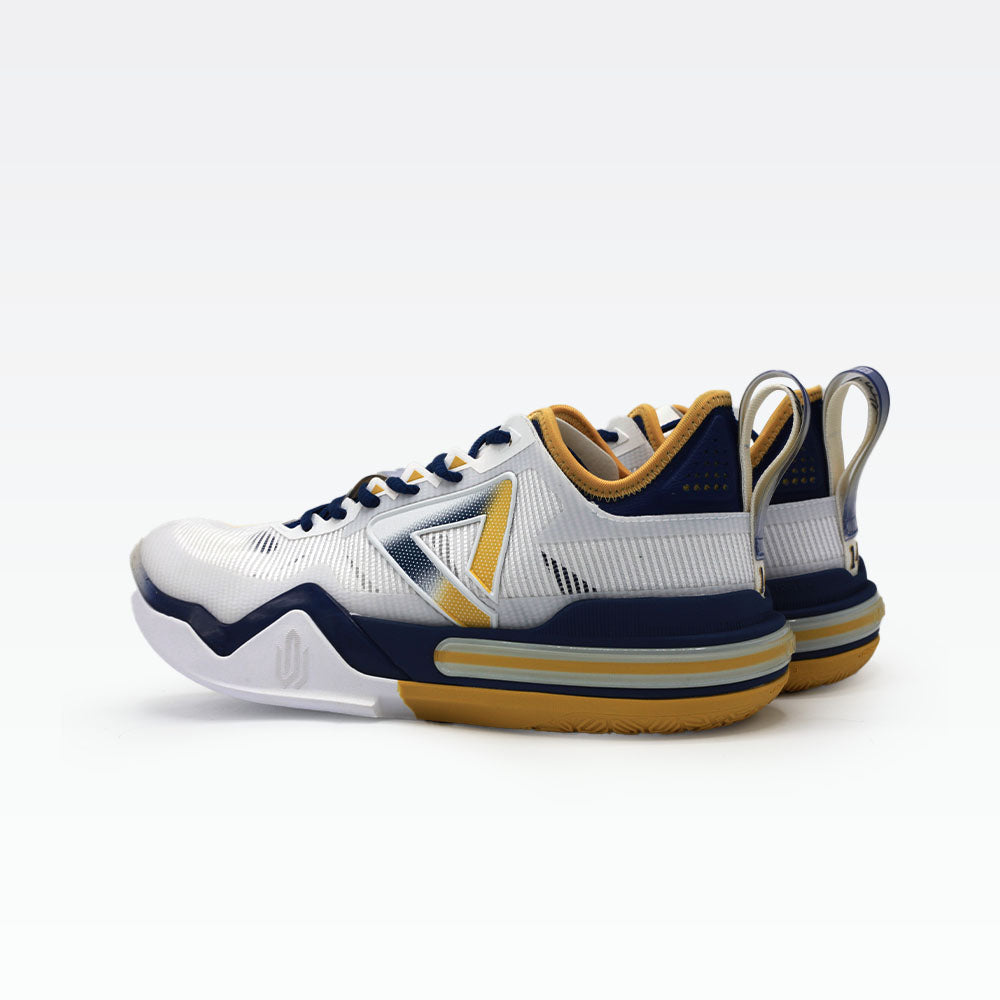 Peak Basketball Shoes White/Navy - 4