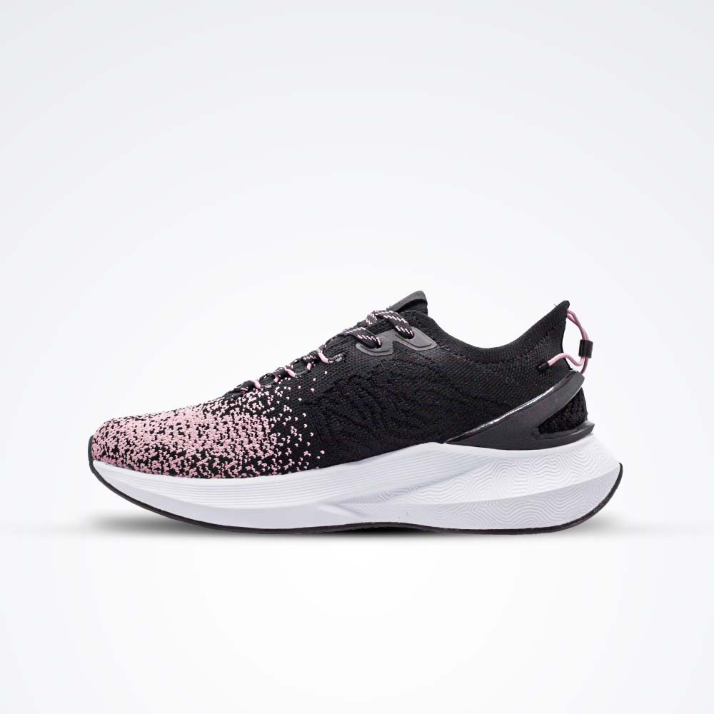 Peak Baskets De Course Femme-Ew14628H- Black/Pink Purple - 2