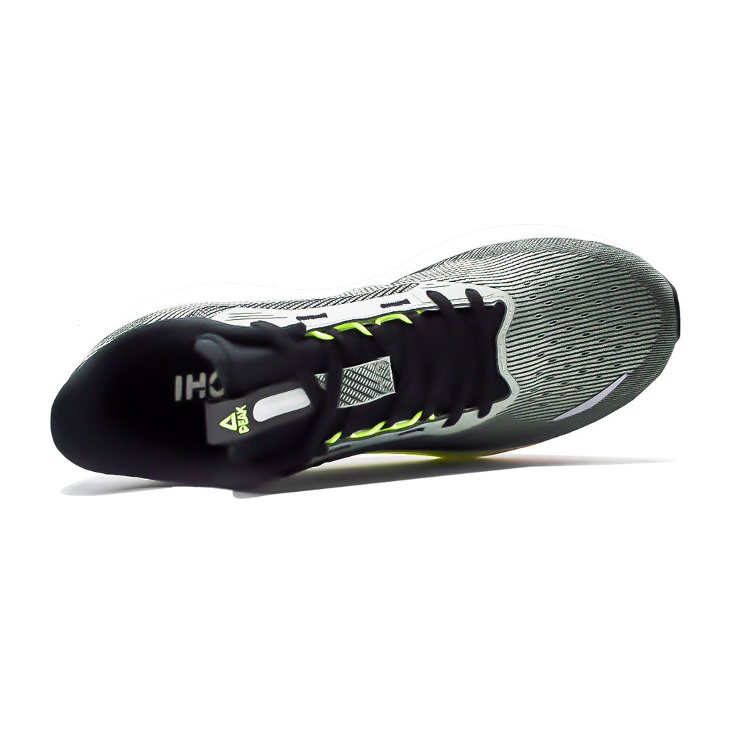 Peak Taichi Cushion Running Shoes Black/Green - 4