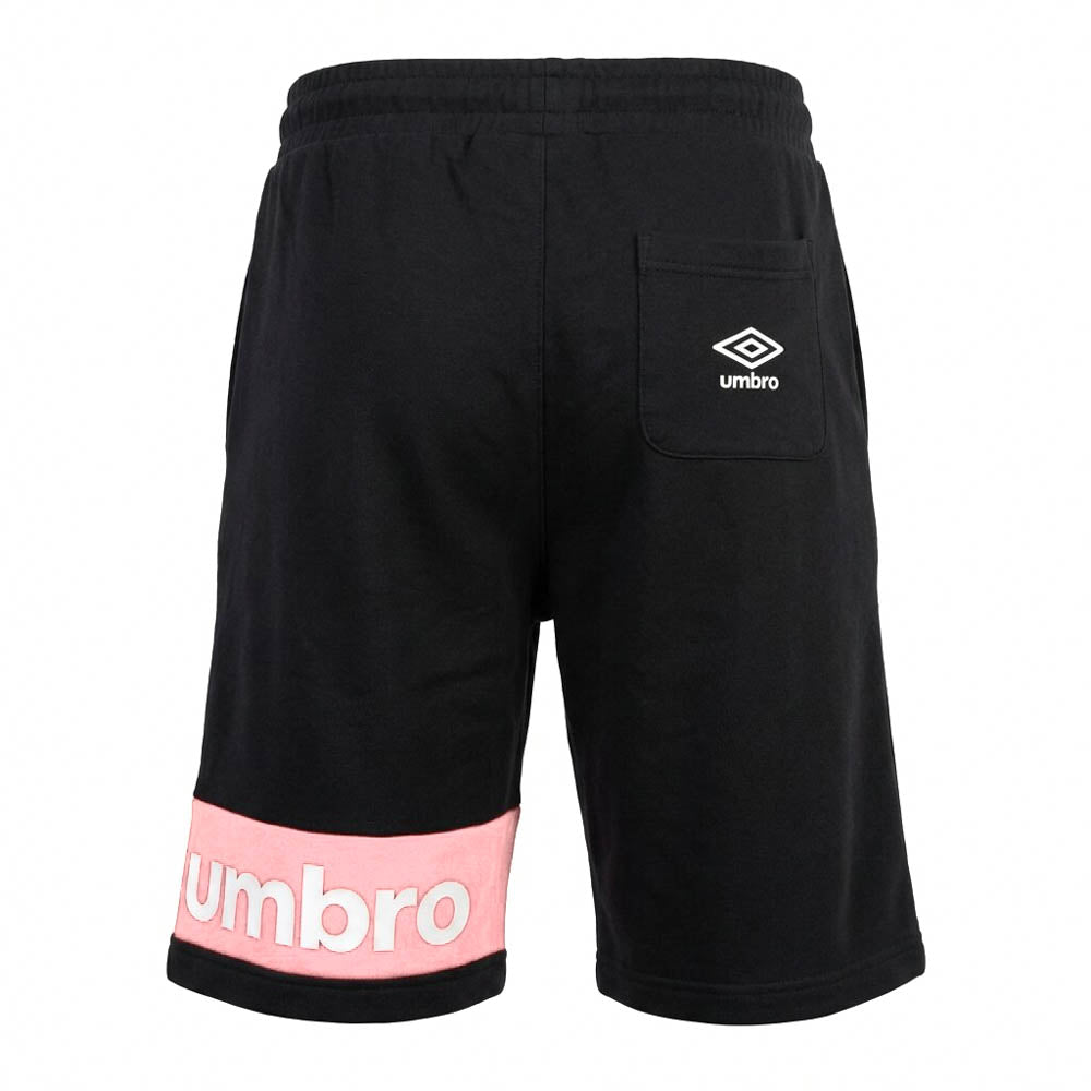 Umbro Short Lifestyle Homme Coton Noir Rose - 2