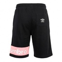 Umbro Short Lifestyle Homme Coton Noir Rose - 2