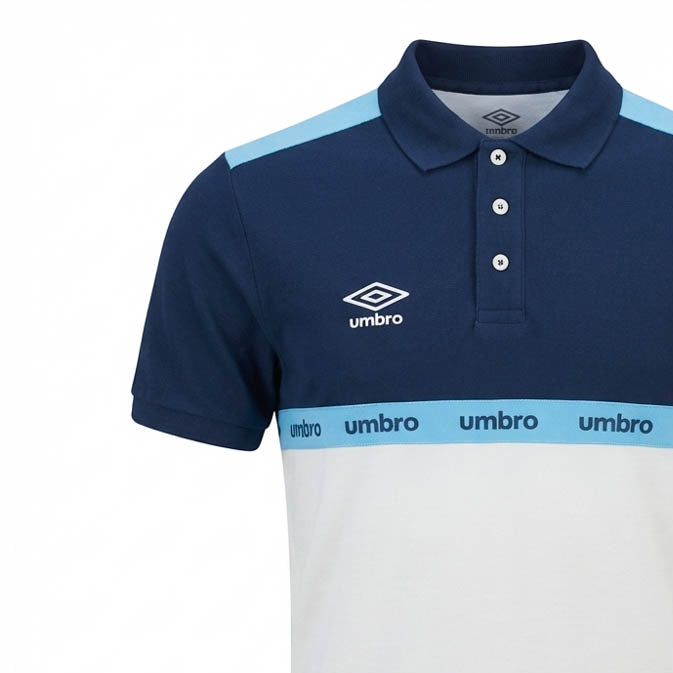 Umbro Polos Original Homme Bleu Coton - 2
