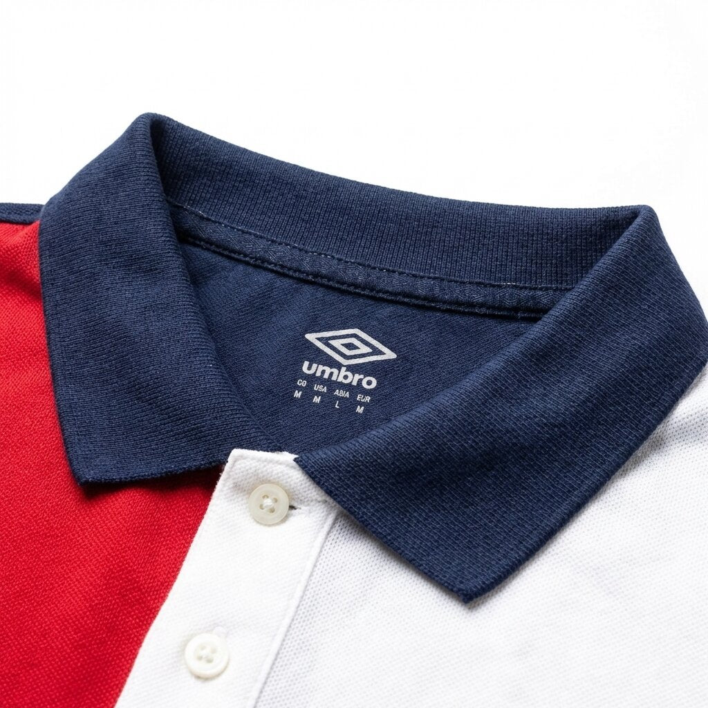 Umbro Polos Original Homme Bleu Coton - 4