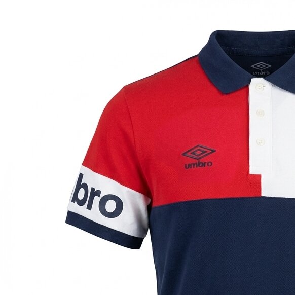 Umbro Polos Original Homme Bleu Coton - 5