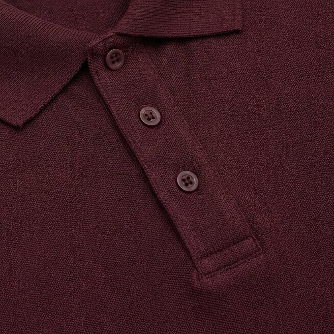 Lumberjack Men Polo Essentials Mini Logo Burgendy - 5
