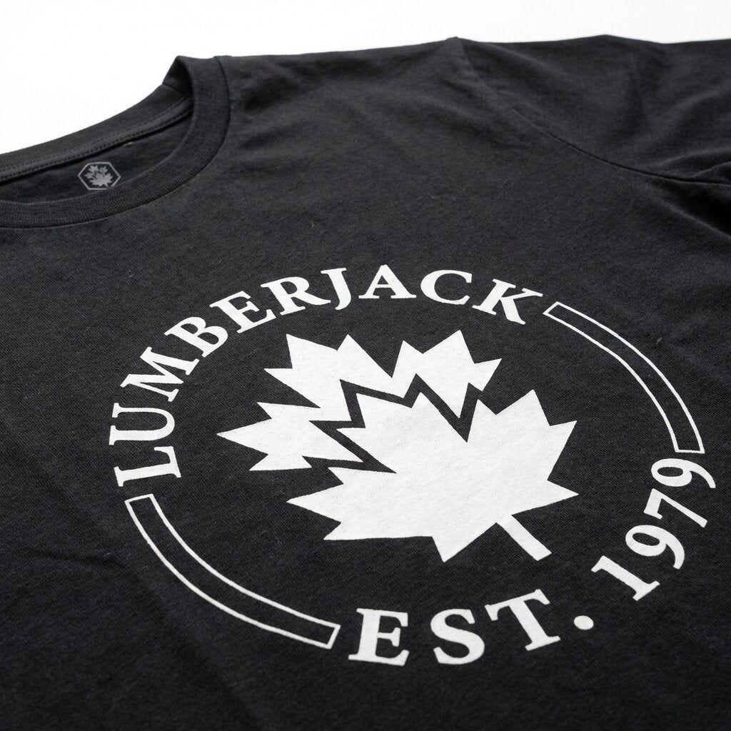 Lumberjack Men Tee Est 1979 Big Logo Black - 3