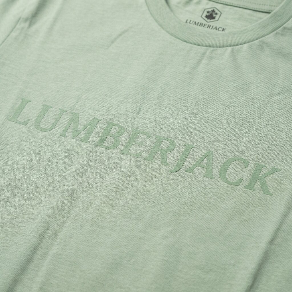 Lumberjack Men Tee Big Horizontal Logo Green - 4