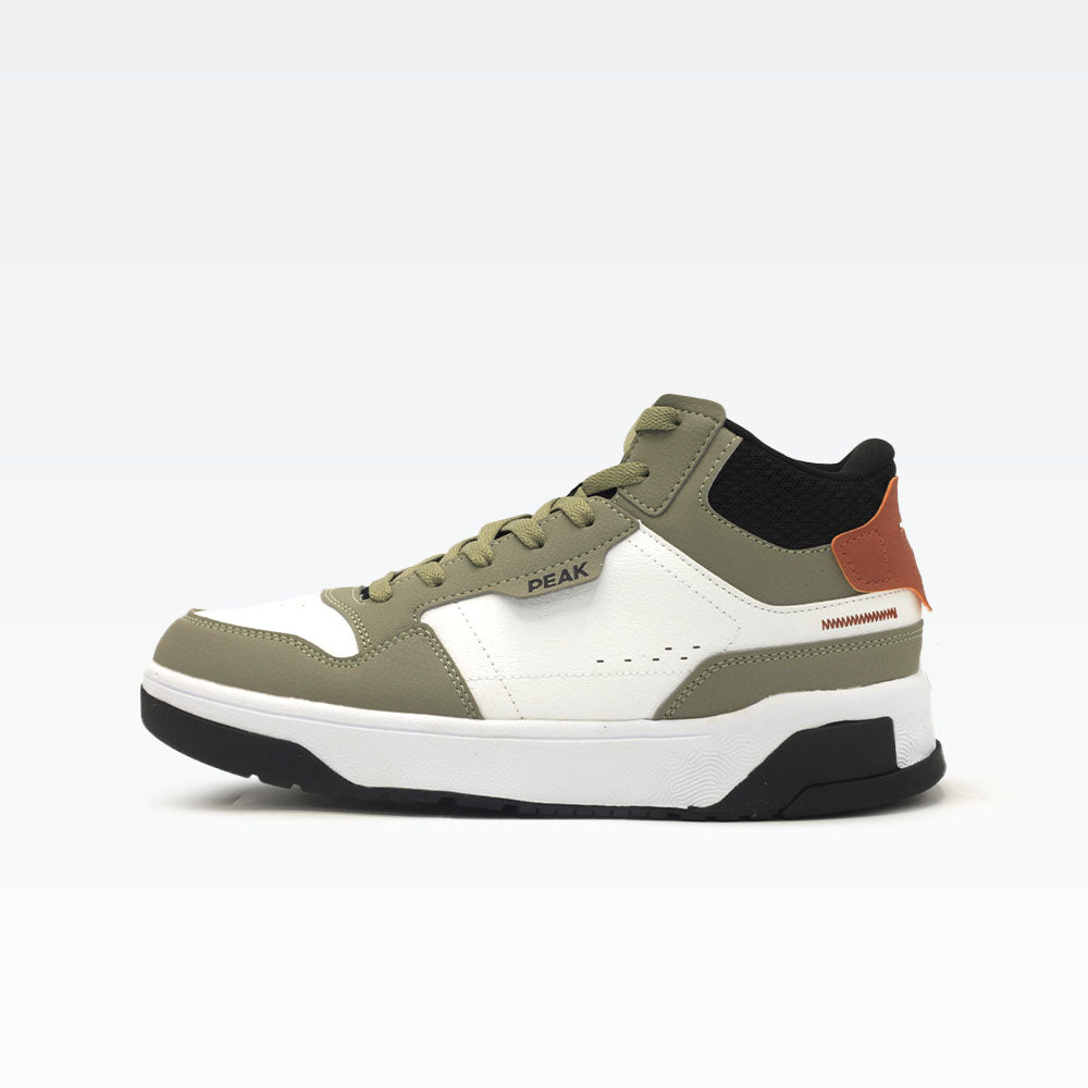 Peak Casual Fashion Shoes White Green - 3