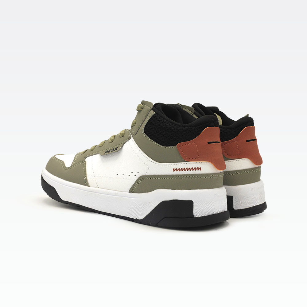 Peak Casual Fashion Shoes White Green - 4